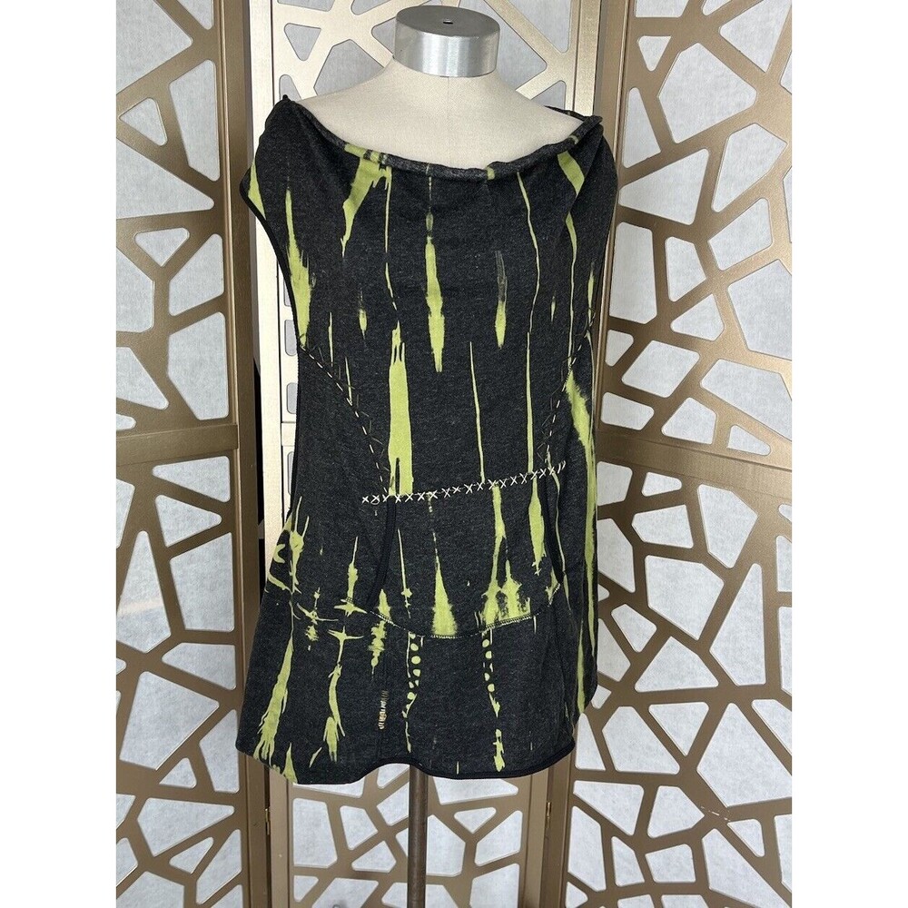 Freelance Anthropologie Sweater VEST Top Womens sz M cotton Hoodie Boho Western